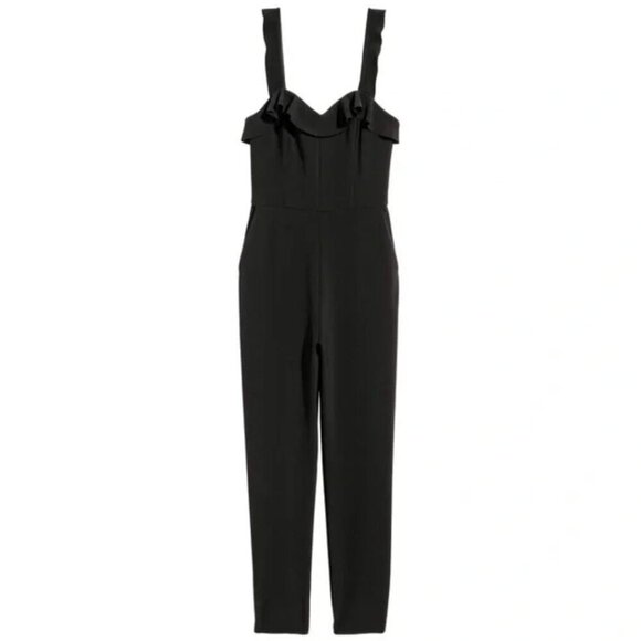 H&M Black Sleeveless Jumpsuit Size 4 NEW WITH TAG!